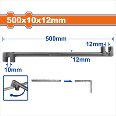Vam Càng Cua Uốn Sắt 10x12mm WADFOW WQB3350