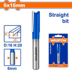Mũi phay gỗ thẳng 6x16mm WadFow WRG1405