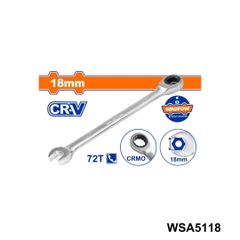 Cờ Lê Vòng Miệng Tự Động 18mm WADFOW WSA5118