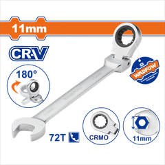 Cờ Lê Vòng Miệng Tự Động Lắc Léo 11mm WADFOW WSA6111