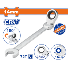Cờ Lê Vòng Miệng Tự Động Lắc Léo 14mm WADFOW WSA6114
