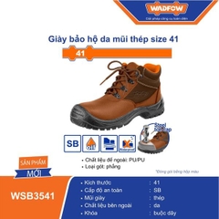 Giày Bảo Hộ Da Mũi Thép Size 41 WADFOW WSB3541