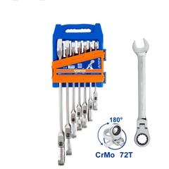 Bộ 7 cờ lê miệng vòng xoay 180 độ WadFow WSP5207