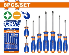 Bộ 8 tua vít dẹp & bake WadFow WSS1408