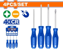 Bộ 4 tua vít dẹp & bake WadFow WSS2204