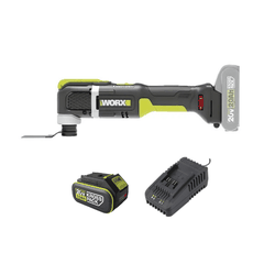 Máy Cắt Rung Dùng Pin (1 Pin 5.0Ah, 1 Sạc 2A) Worx WE696.15.2B