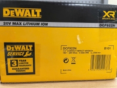 Thân Máy Vặn Bulong 20v Max Động Cơ Gắn Liền Dòng Atomic DEWALT DCF922N-B1
