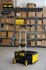 Xe đẩy hàng 2 bánh gấp gọn kèm rổ đựng hàng 60kg Stanley FT509