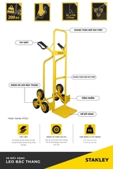 Xe đẩy hàng leo bậc thang 200kg Stanley HT523