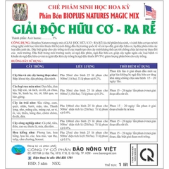 Phân bón BIOPLUS NATURES MAGIC MIX ( GIẢI ĐỘC HỮU CƠ )