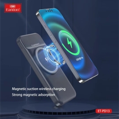 Sạc Dự Phòng Kèm Sạc Không Dây Earldom ET-PD13 10.000mAh