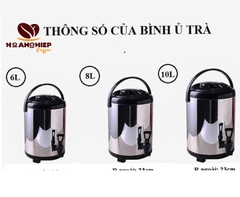 Bình ủ trà 6- 8 -10 -12 lít - Máy pha trà sữa