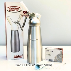 Bình Xịt Kem Tươi Whipper 500ml - Cổ Nhôm
