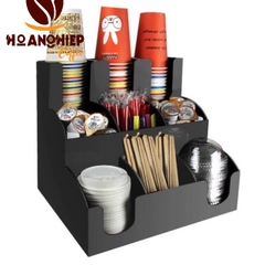Kệ Cốc  9 Ngăn 2 Tầng Để Ly Giấy Cốc Nhựa