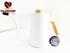 Ấm rót nước cổ ngỗng tay gỗ V60