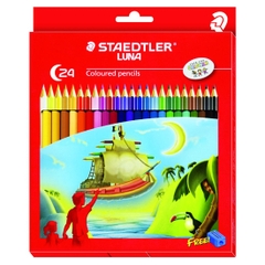 Bút Chì Staedtler Luna 24 Màu 136C24 Hộp Kèm Gọt Bút Chì