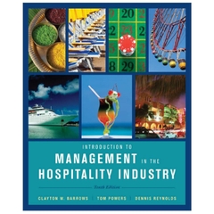 Introduction to Management in the Hospitality Industry