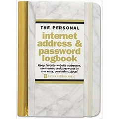 Marble Internet Address & Password Logbook