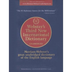 Webster's Third New International Dictionary (CDROM)