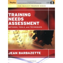 Training Needs Assessment: Methods, Tools, and Techniques