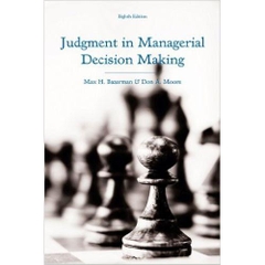 Judgment in Managerial Decision Making