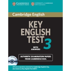 Cambridge Key English Test 3 Self Study Pack - Examination Papers from the University of Cambridge ESOL Examinations (KET Practice Tests)