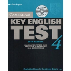Cambridge Key English Test 4 Self Study Pack - Examination Papers from the University of Cambridge ESOL Examinations (KET Practice Tests)