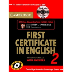 Cambridge First Certificate in English for update exam with answers 2 (Book+Audio)