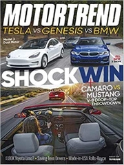 Motor Trend Magazine August 2019 Tesla vs. Genesis vs. BMW Shocking Win