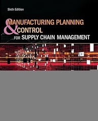 Manufacturing Planning and Control for Supply Chain Management 6th