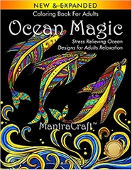 Coloring Book For Adults: Ocean Magic: Stress Relieving Ocean Designs for Adults Relaxation