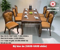 Bàn ăn gỗ sồi Nga VA10