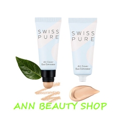 Che khuyết điểm 2 đầu Swiss Pure All Cover Duo Concealer SPF 35 PA +++