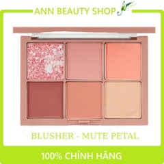 Bảng phấn má hồng, tạo khối 6 màu của Clio Pro Palette Mute