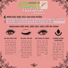 Chuốt Mi Lemonade Supernatural Mascara Cong Dày Dài Lâu Trôi 7.5g
