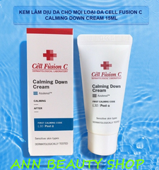 Kem Dưỡng Da Nhạy Cảm CELL FUSION C Post α Calming Down Cream 15ml (DATE 4/2022)