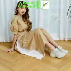 Giày DOMBA FLARE (LIGHT GREY-MÀU XÁM NHẠT)
