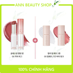 Set Son Romand 1 Glasting Melting Balm Fullsize + 2 Color Lip Matte Minisize