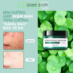 Kem Dưỡng Trị Mụn Some By Mi AHA-BHA-PHA 30 Days Miracle Cream