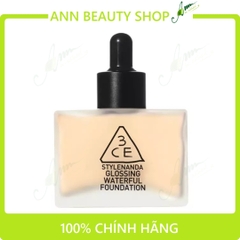 Kem Nền 3CE Glossing Waterful Foundation SPF15 40ml