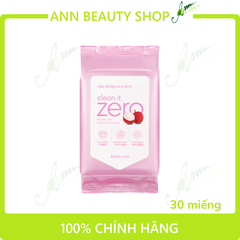 Khăn giấy tẩy Trang Banila Co Clean It Zero Lychee Vita Cleansing Tisue 30 miếng