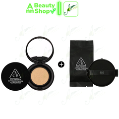 Kem Nền Dạng Cushion 3CE Fitting Cushion Foundation SPF50+, PA+++ (1 hộp + 1 lõi) DATE 9/2022