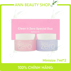 Kit 2 sáp tẩy trang Minisize Banila Co. Clean it Zero Special Duo Mini Kit 7ml*2