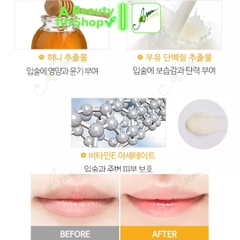 Mặt nạ ngủ cho môi Apieu Honey Milk Lip Sleeping Pack