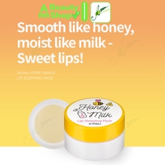 Mặt nạ ngủ cho môi Apieu Honey Milk Lip Sleeping Pack