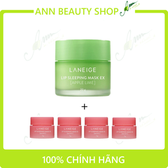 Mặt nạ ngủ môi Laneige 20gr (chọn mùi) + 4 mặt nạ ngủ môi minisize Laneige 3gr (berry)