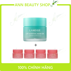 Mặt nạ ngủ môi Laneige 20gr (chọn mùi) + 4 mặt nạ ngủ môi minisize Laneige 3gr (berry)