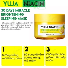 Mặt nạ ngủ Some By Mi Yuja Niacin 30 days Miracle Brightening Sleeping Mask