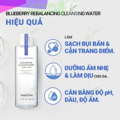 Nước Tẩy Trang Innisfree Blueberry Rebalancing Cleansing Water 200ml