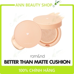 Phấn Nước Che Phủ Hoàn Hảo, Kiềm Dầu, Cho Lớp Nền Lâu Trôi Romand Better Than Matte Cushion 14g (DATE 4/2022)